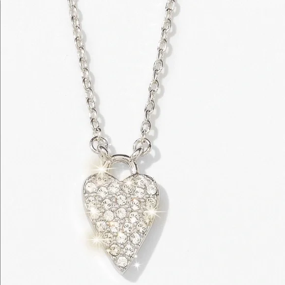 Touchstone Sparkling Hearts Pendant Necklace For Women - Elegant Fashion Jewelry